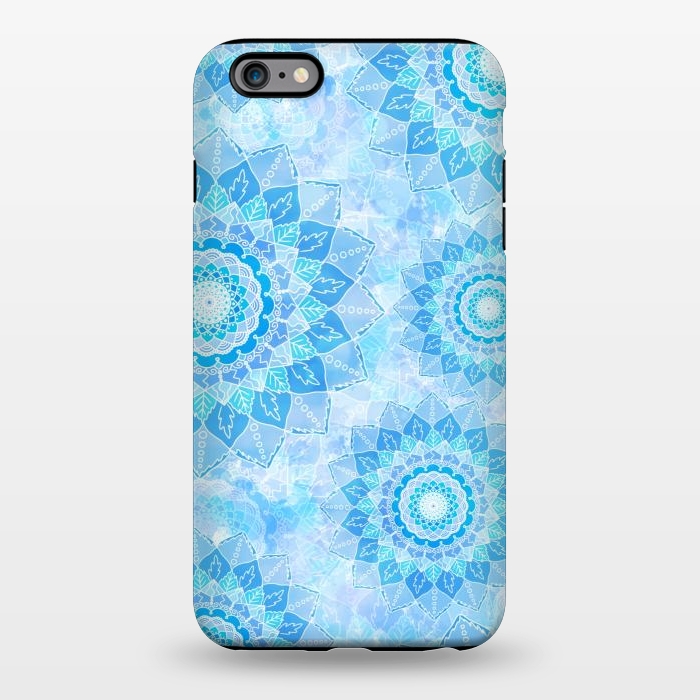iPhone 6/6s plus StrongFit Blue flower mandalas by Jms