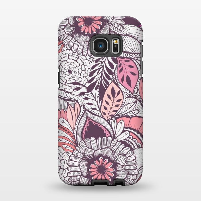 Galaxy S7 EDGE StrongFit WildFlorals  by Rose Halsey