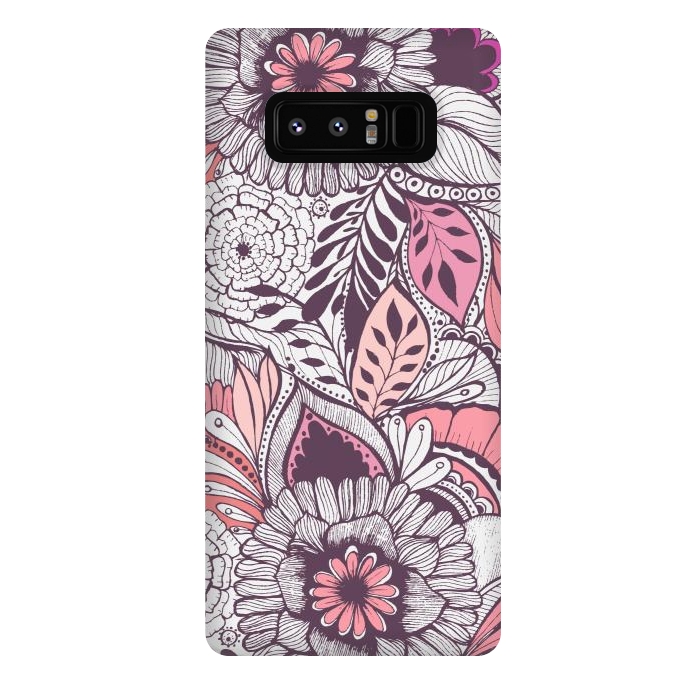 Galaxy Note 8 StrongFit WildFlorals  by Rose Halsey