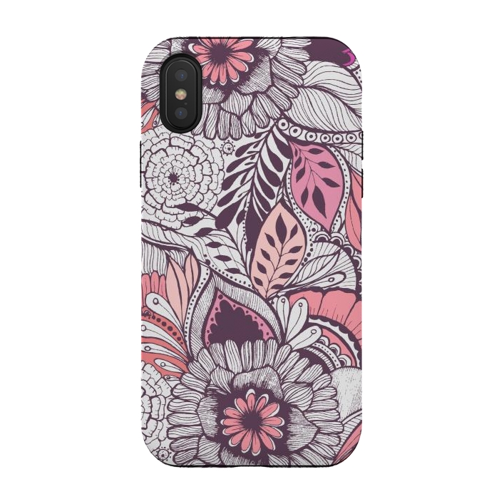 iPhone Xs / X StrongFit WildFlorals  by Rose Halsey