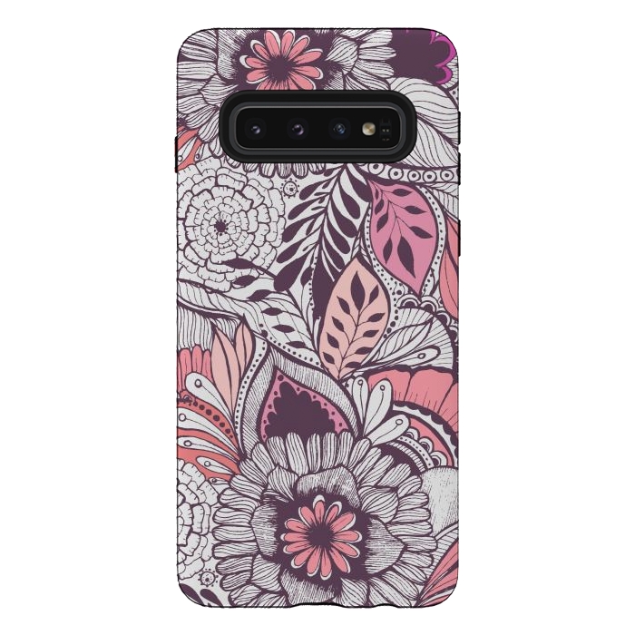 Galaxy S10 StrongFit WildFlorals  by Rose Halsey