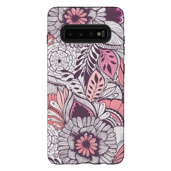Galaxy S10 plus StrongFit WildFlorals  by Rose Halsey