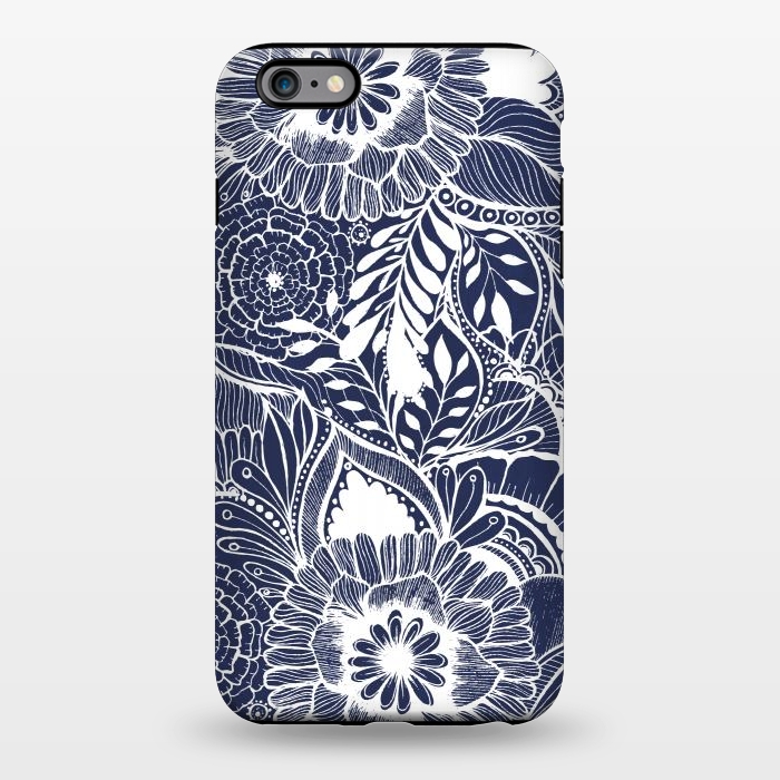 iPhone 6/6s plus StrongFit BlueFlorals by Rose Halsey