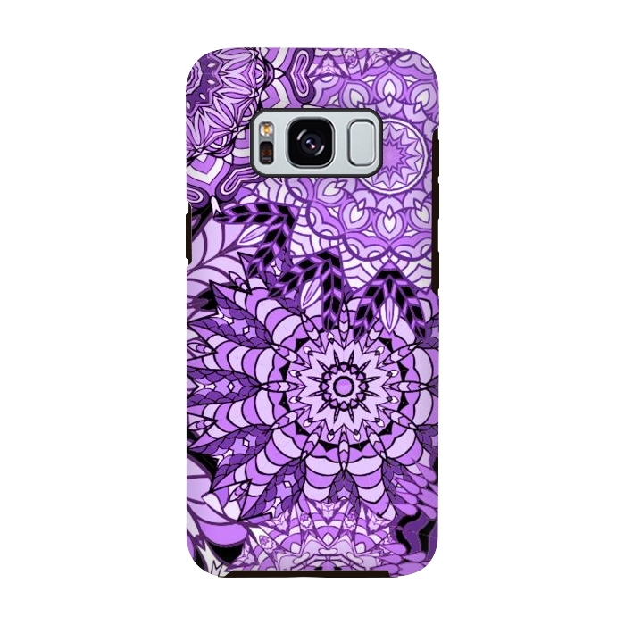 Galaxy S8 StrongFit Rain Of Purple Mandalas by ArtsCase