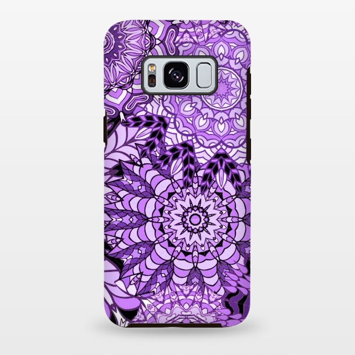 Galaxy S8 plus StrongFit Rain Of Purple Mandalas by ArtsCase