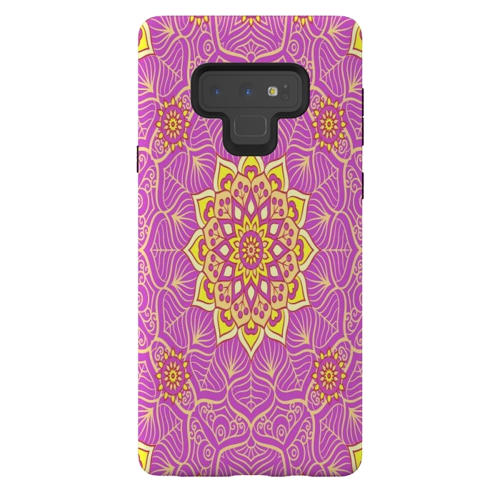 Galaxy Note 9 StrongFit center of the universe in mandala by ArtsCase