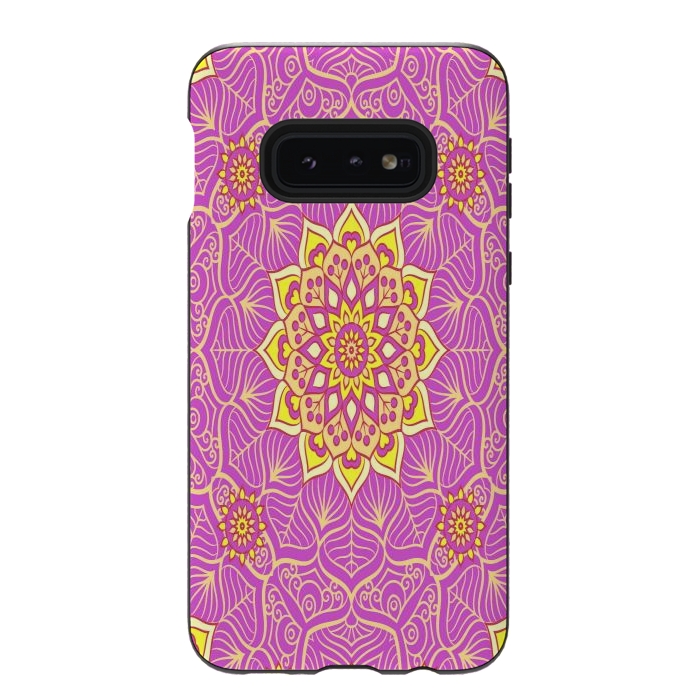 Galaxy S10e StrongFit center of the universe in mandala by ArtsCase
