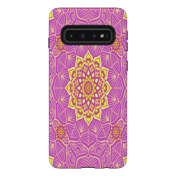 Galaxy S10 StrongFit center of the universe in mandala by ArtsCase