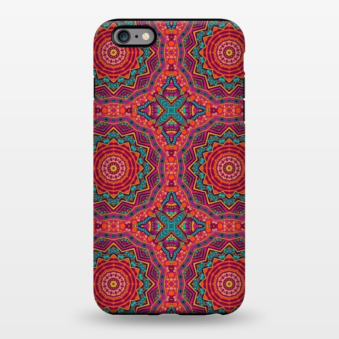 iPhone 6/6s plus StrongFit Mosaic mandalas with earth colors by ArtsCase