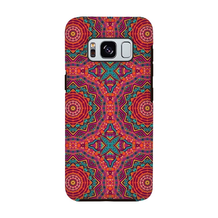 Galaxy S8 StrongFit Mosaic mandalas with earth colors by ArtsCase