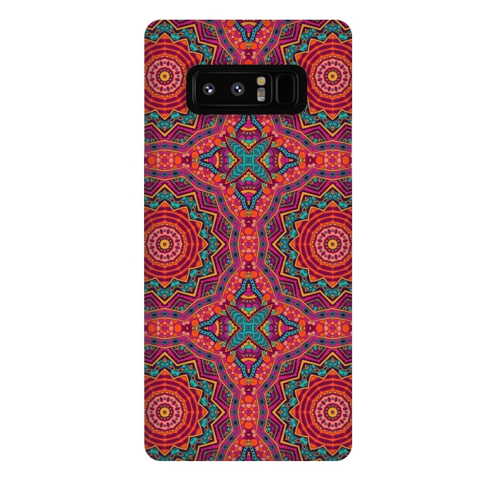 Galaxy Note 8 StrongFit Mosaic mandalas with earth colors by ArtsCase