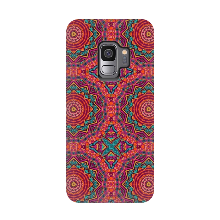 Galaxy S9 StrongFit Mosaic mandalas with earth colors by ArtsCase
