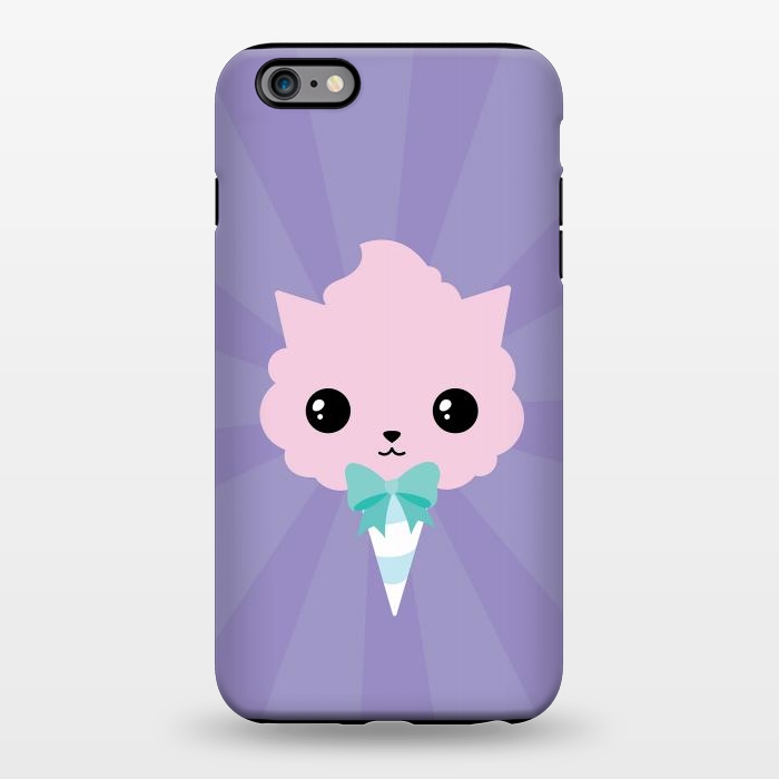 iPhone 6/6s plus StrongFit Cotton candy cat by Laura Nagel