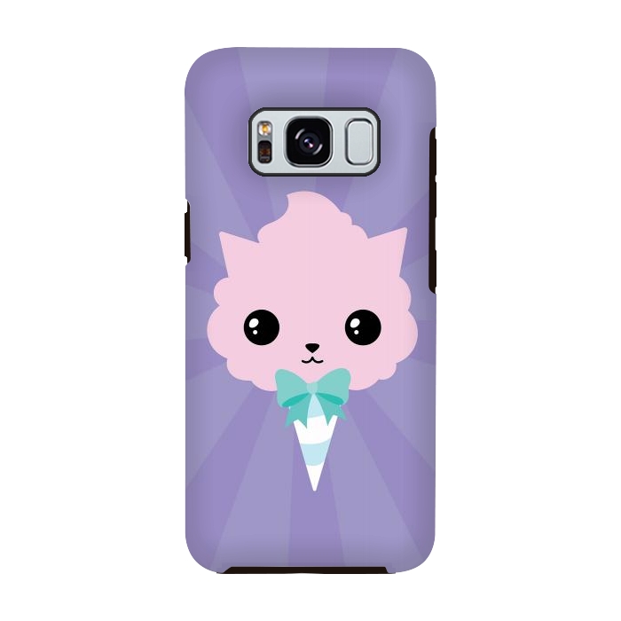 Galaxy S8 StrongFit Cotton candy cat by Laura Nagel