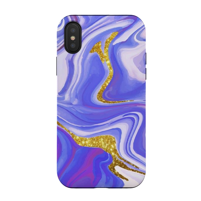 iPhone Xs / X StrongFit Paint splash Colorful fluid by ArtsCase