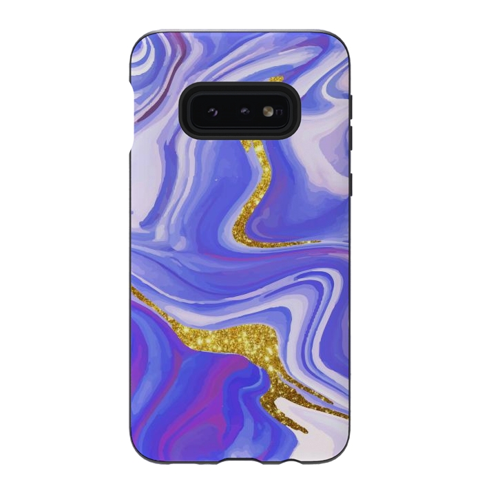 Galaxy S10e StrongFit Paint splash Colorful fluid by ArtsCase