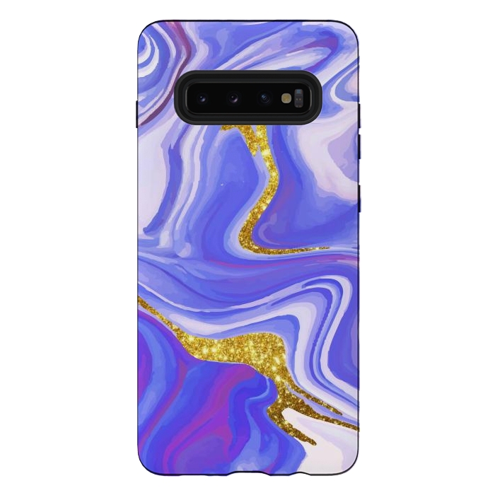 Galaxy S10 plus StrongFit Paint splash Colorful fluid by ArtsCase