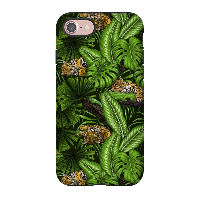 iPhone 7 StrongFit Jungle kitties by Katerina Kirilova