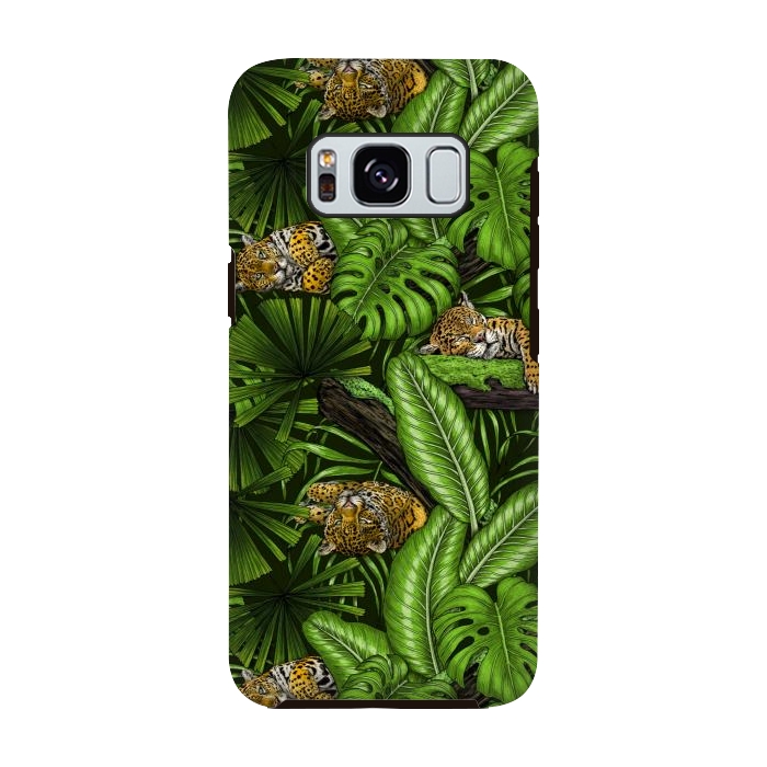 Galaxy S8 StrongFit Jungle kitties by Katerina Kirilova