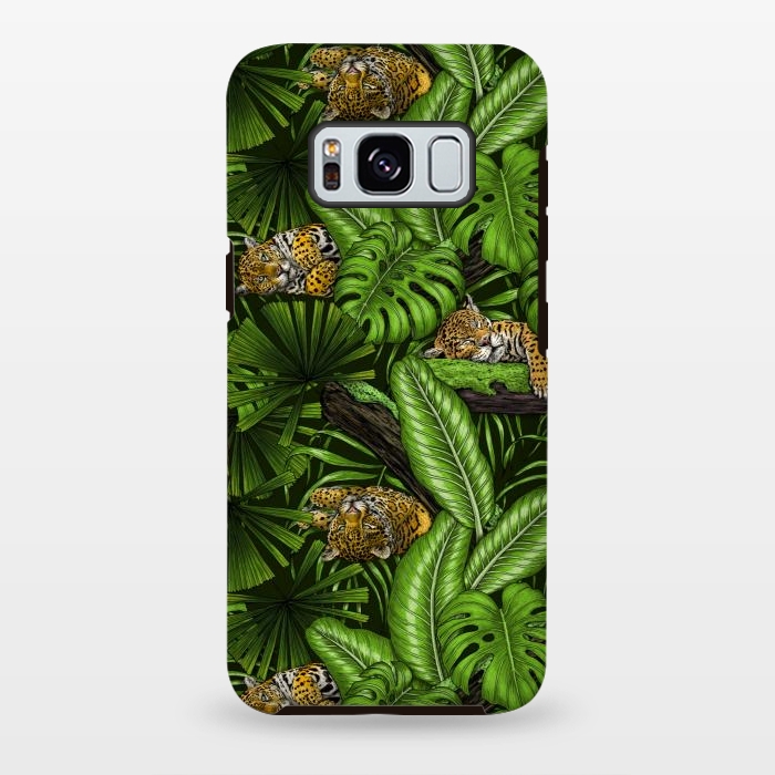 Galaxy S8 plus StrongFit Jungle kitties by Katerina Kirilova