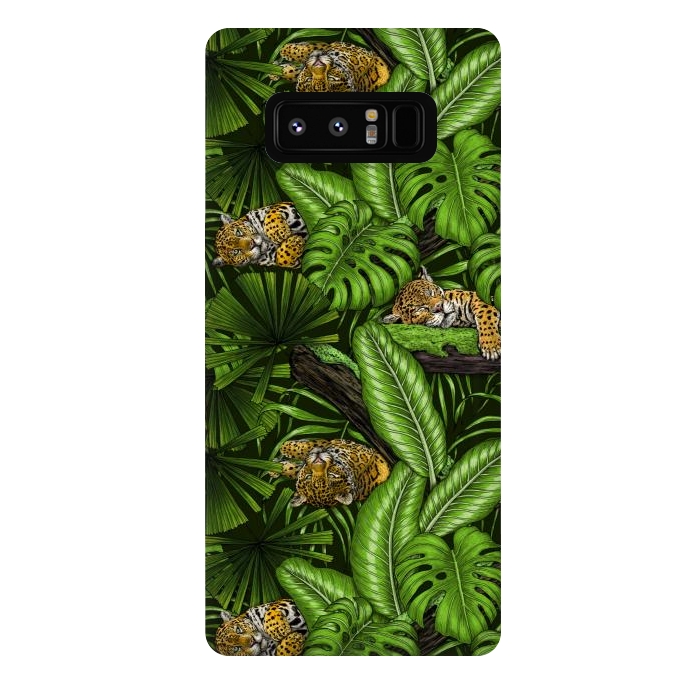 Galaxy Note 8 StrongFit Jungle kitties by Katerina Kirilova