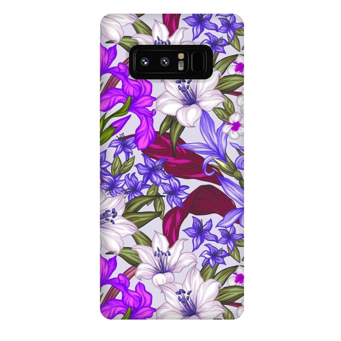 Galaxy Note 8 StrongFit lilies flowers happy for you by ArtsCase