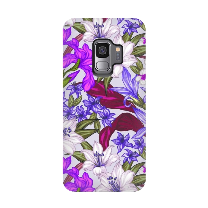 Galaxy S9 StrongFit lilies flowers happy for you by ArtsCase