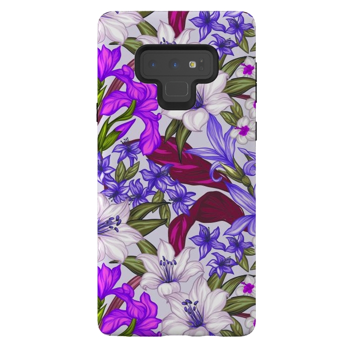 Galaxy Note 9 StrongFit lilies flowers happy for you by ArtsCase