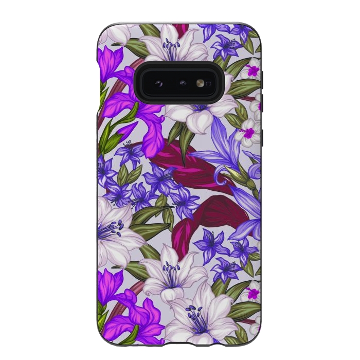 Galaxy S10e StrongFit lilies flowers happy for you by ArtsCase