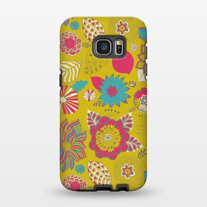 Galaxy S7 EDGE StrongFit country flowers for summer by ArtsCase