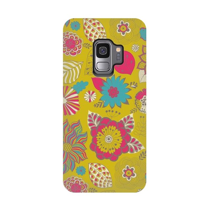 Galaxy S9 StrongFit country flowers for summer by ArtsCase