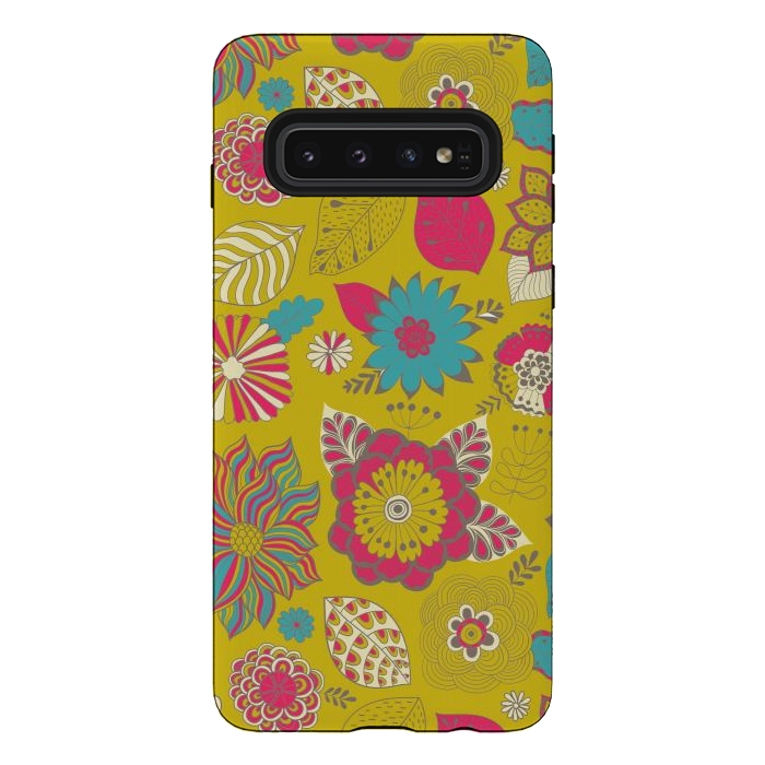 Galaxy S10 StrongFit country flowers for summer by ArtsCase