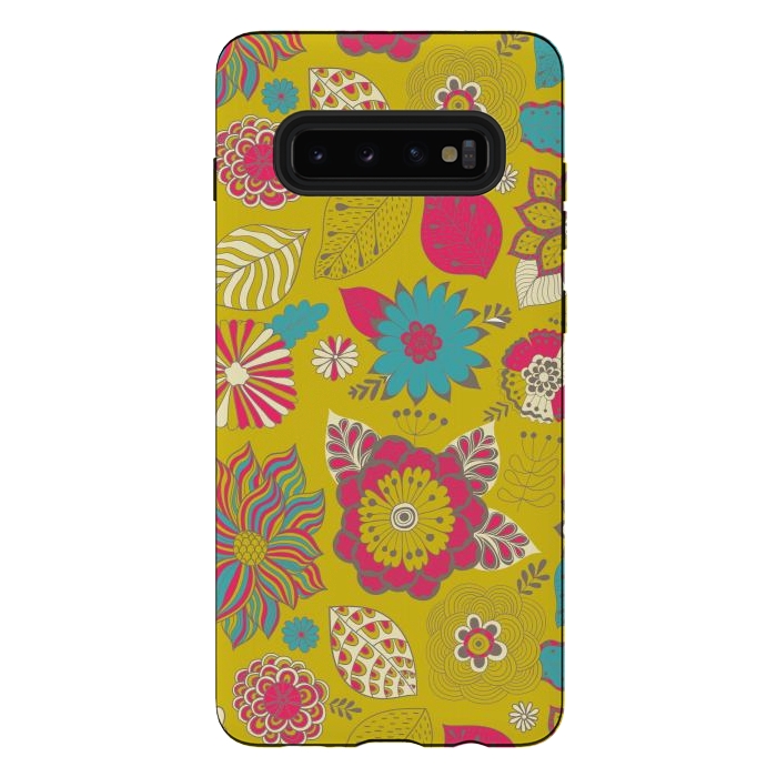 Galaxy S10 plus StrongFit country flowers for summer by ArtsCase