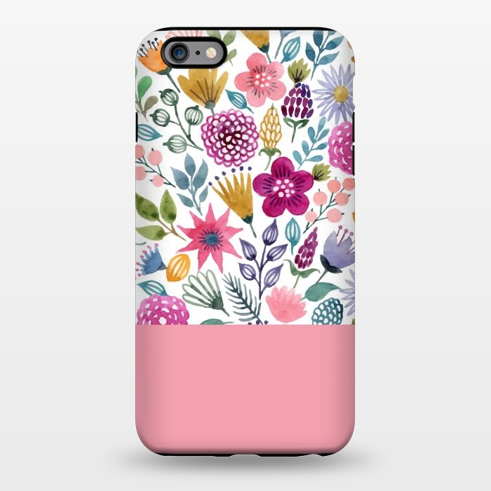 iPhone 6/6s plus StrongFit watercolor flowers for summer by ArtsCase