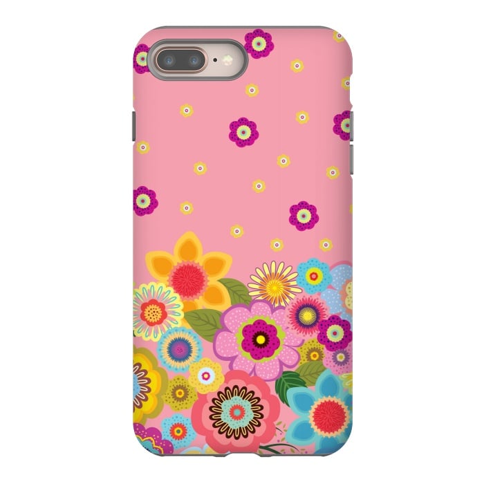 iPhone 7 plus StrongFit assorted spring flowers by ArtsCase