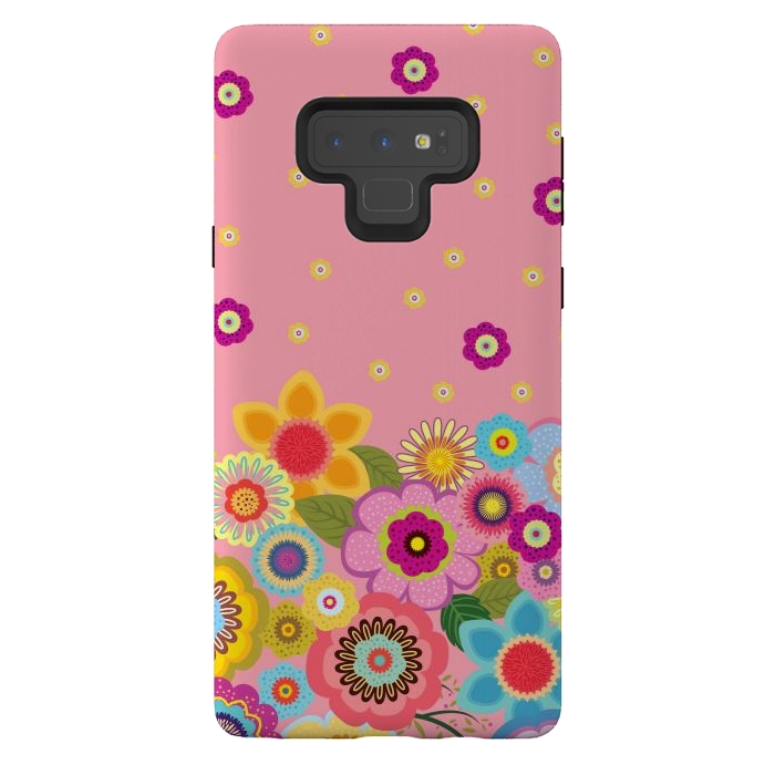 Galaxy Note 9 StrongFit assorted spring flowers by ArtsCase