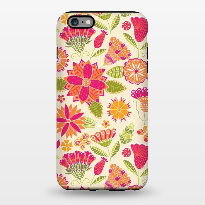 iPhone 6/6s plus StrongFit geometric colored flowers by ArtsCase