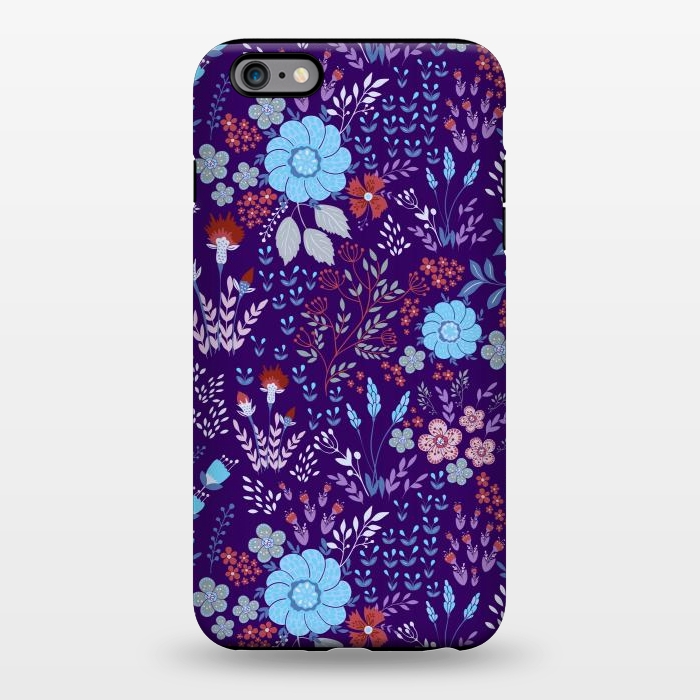 iPhone 6/6s plus StrongFit tiny flowers in cold colors by ArtsCase