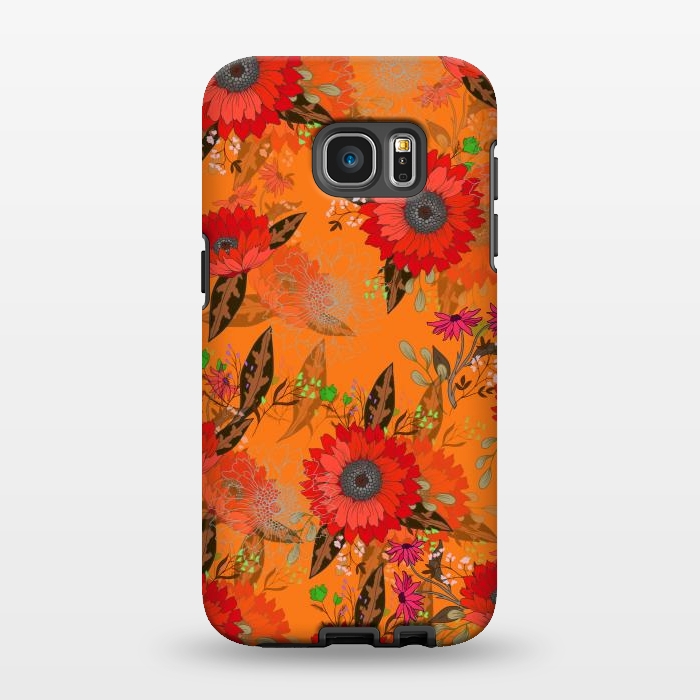 Galaxy S7 EDGE StrongFit Sunflowers for October by ArtsCase