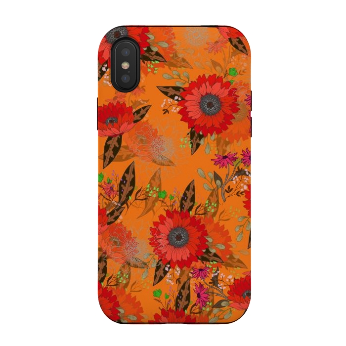 iPhone Xs / X StrongFit Sunflowers for October by ArtsCase