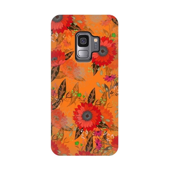 Galaxy S9 StrongFit Sunflowers for October by ArtsCase