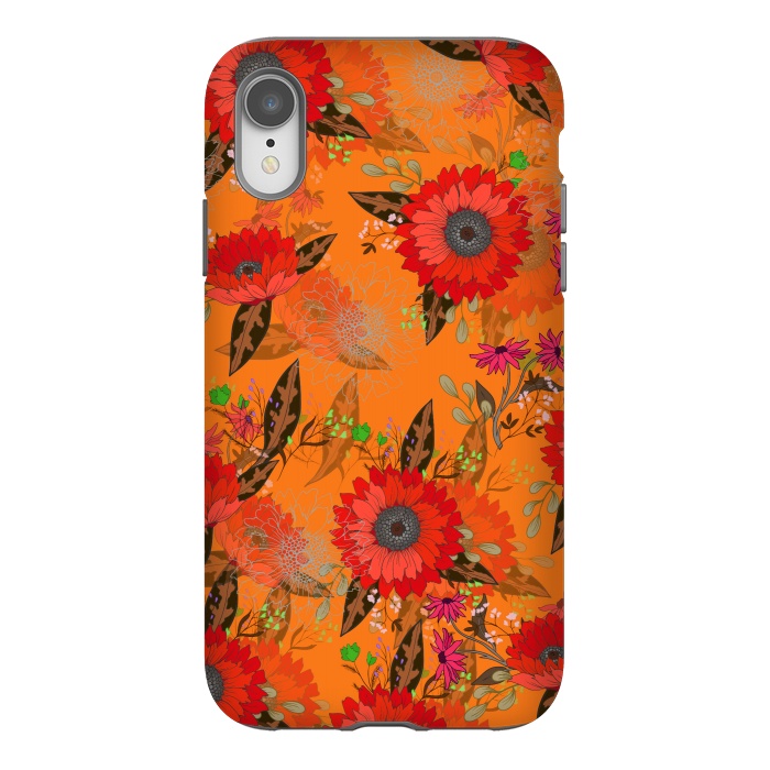 iPhone Xr StrongFit Sunflowers for October by ArtsCase