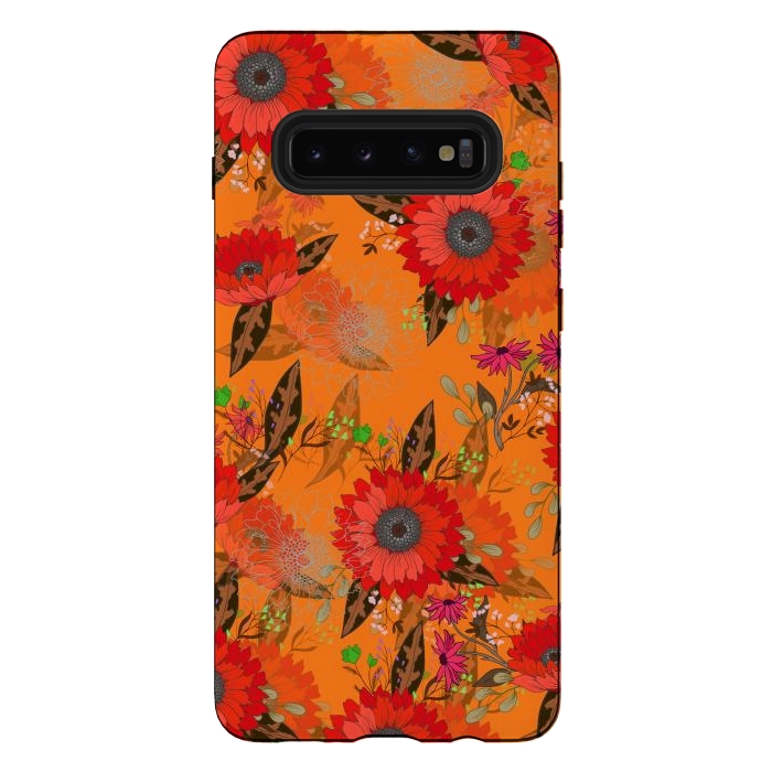 Galaxy S10 plus StrongFit Sunflowers for October by ArtsCase