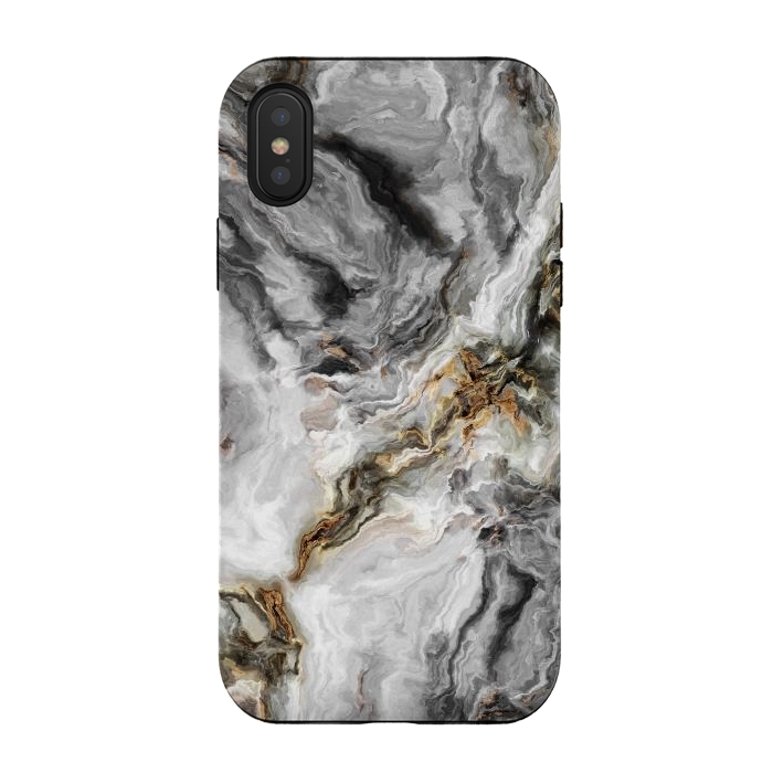 iPhone Xs / X StrongFit Marble N256 by ArtsCase