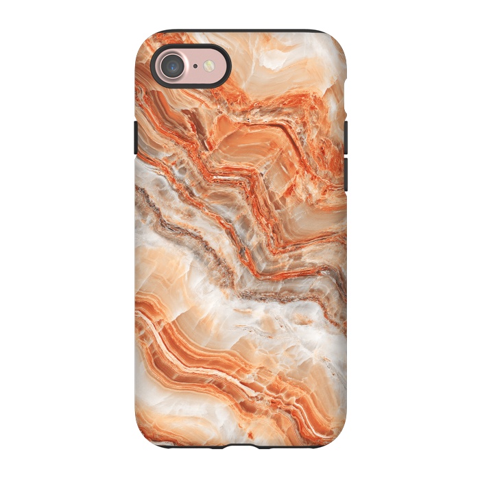 iPhone 7 StrongFit limestone in orange by ArtsCase