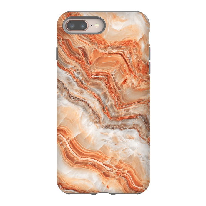 iPhone 7 plus StrongFit limestone in orange by ArtsCase