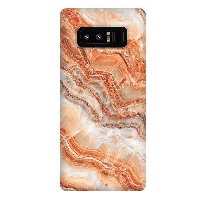Galaxy Note 8 StrongFit limestone in orange by ArtsCase