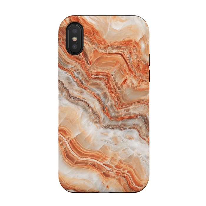 iPhone Xs / X StrongFit limestone in orange by ArtsCase