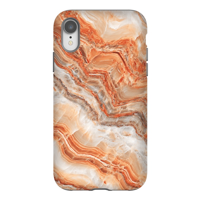 iPhone Xr StrongFit limestone in orange by ArtsCase