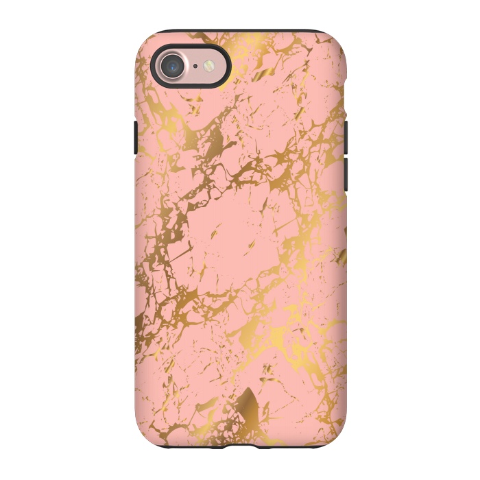 iPhone 7 StrongFit Salmon with golden details by ArtsCase